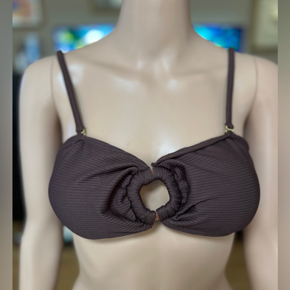House of Harlow 1960 Women’s Brown Bikini Top size Large
